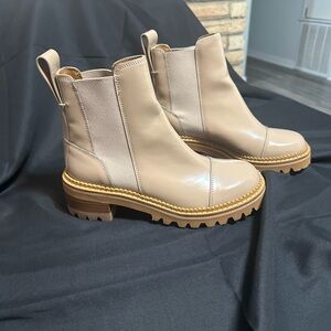 See By Chloe Mallory Beige Chelsea Boots